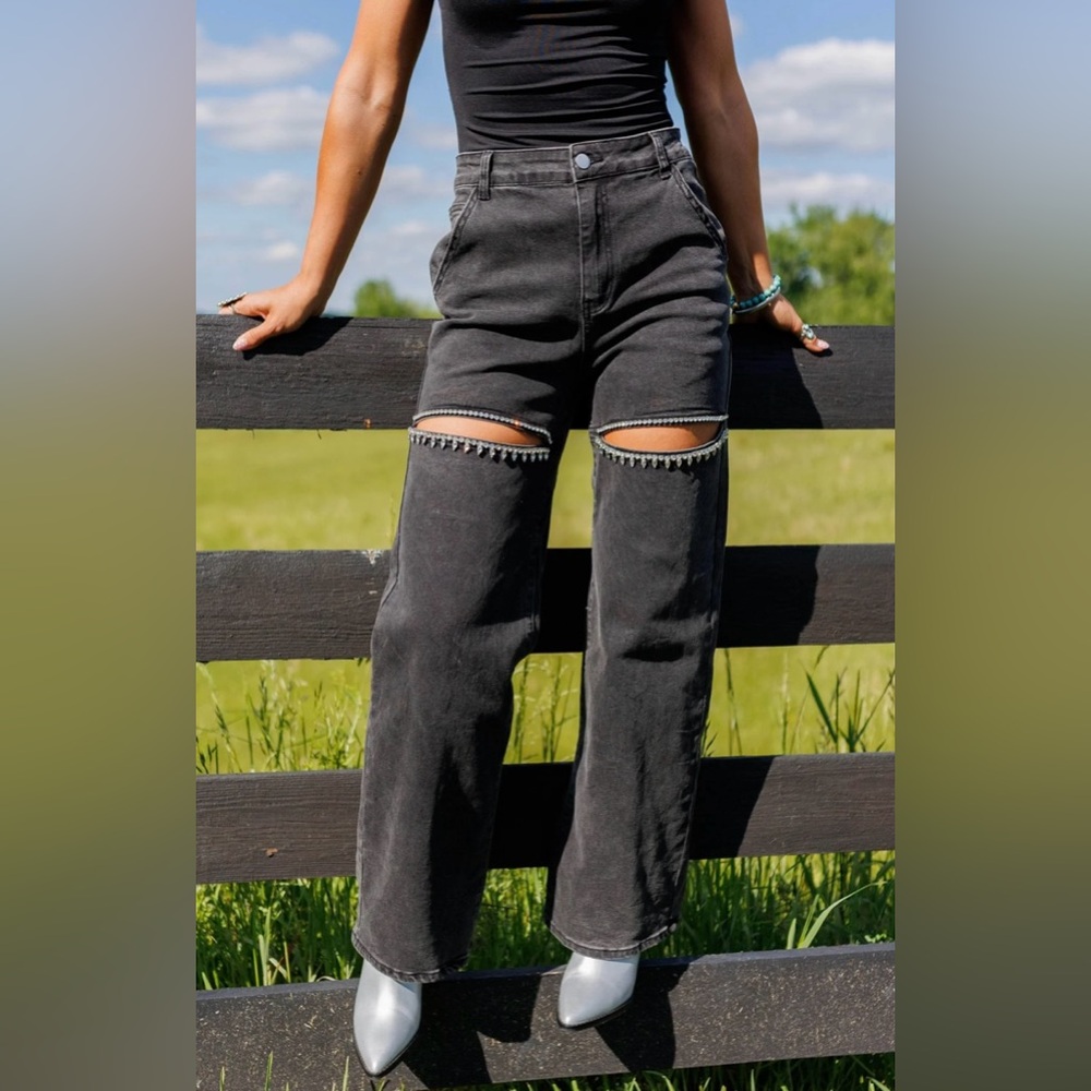 BlueB rhinestone jeans from Lane201